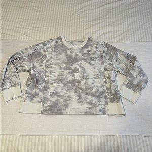 Athleta Print Cropped Crew Neck Sweater Size 2X